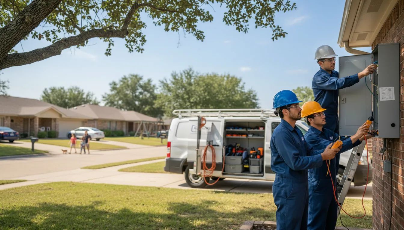 Certified electrician providing emergency electrical services in Brandon, TX